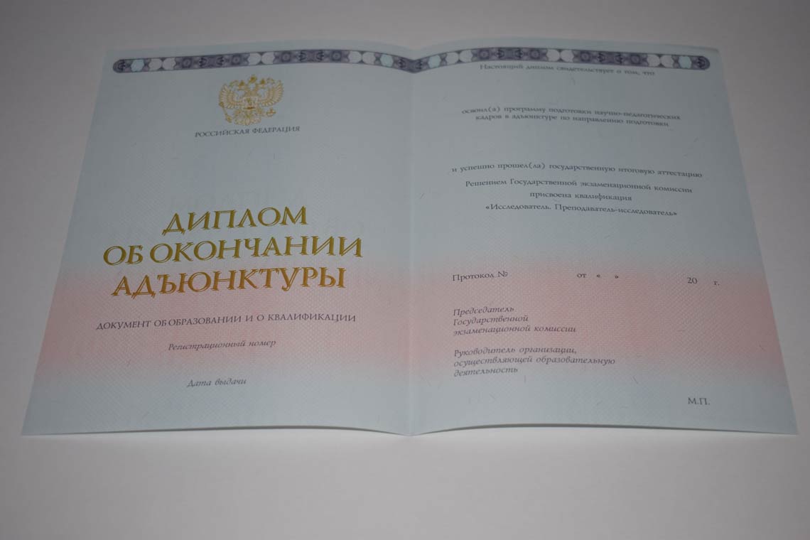 Диплом Адъюнктуры 2014-2025 в Видном