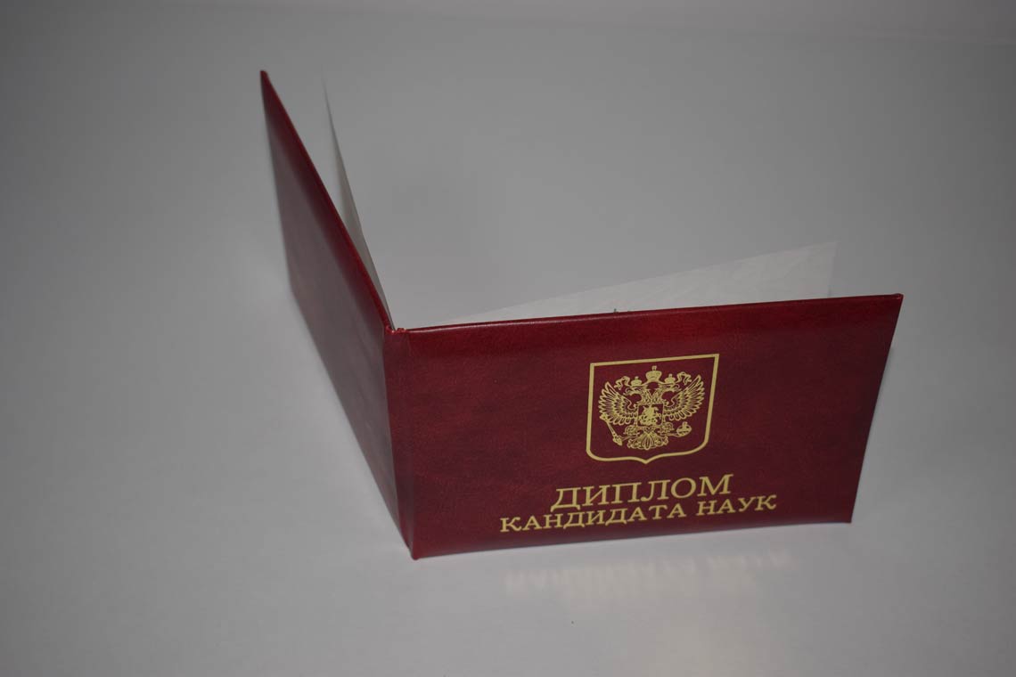 Диплом Кандидата Наук 2001-2012 в Видном корка