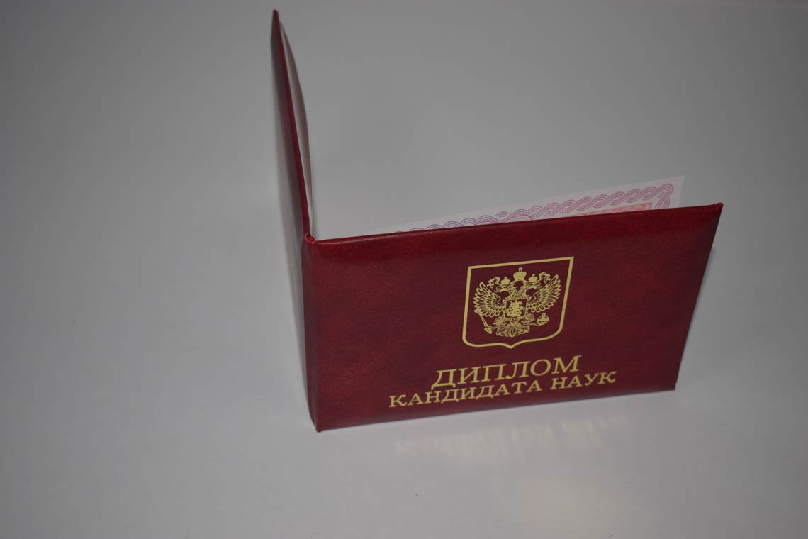 Диплом Кандидата Наук 2013-2016 в Видном корка